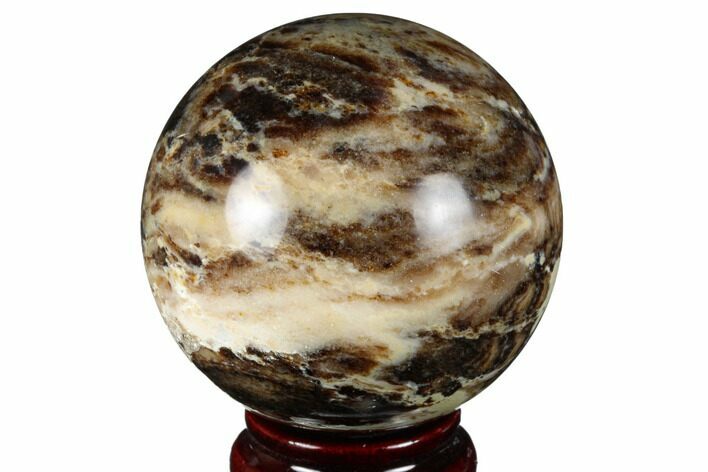 Black Opal Sphere - Madagascar #168404